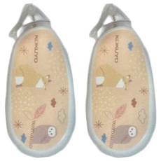 KOKUYO 國譽 mofumofu 好黏便利貼, 76x34mm, ABS樹脂 聚苯乙烯, 淺褐色, 2個