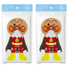 nepia 王子 麵包超人 雙保濕柔膚面紙 100%原生紙漿 食品級保濕成分 嬰兒油 40組雙層, 1入, 2包