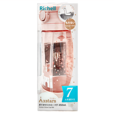 Richell 利其爾 幻夢城堡吸管水杯 450ml 7個月以上適用, 1個