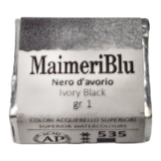 MaIMeRI 美利 美利藍塊狀水彩 S1 535 象牙黑, 1.5ml, 1色