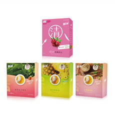 DiU 超纖酵素莓果10g 14包 + 大麥薄荷茶3.5g 8包 + 藤黃果洛神茶3.5g 8包 + 鳳梨酵素茶3.5g 8包, 224g, 1組