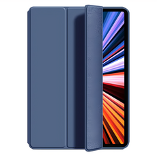 ANTIAN 液態矽膠平板皮套 內置筆槽 智慧休眠喚醒保護套, 1個, iPad pro 11 2022, 藏青色