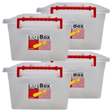 KEYWAY 聯府 全方位收納箱 7.5L, EQ-06 手把顏色隨機, 4個