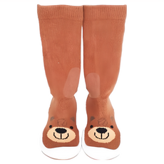 Komuello 學步鞋 及膝襪型 - 精梳棉材質，韓國製造, 135, 小棕熊