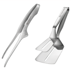 WAGENSTEIGER 不鏽鋼 Set 銀色 1組, 料理夾 鍋鏟夾, 料理夾, 鍋鏟夾