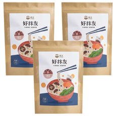 菇王 好拌友 方便包 綜合 Set 12, 古法缸釀，無基因改造，茹素者適用, 336g, 3袋