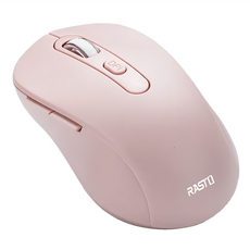 RASTO RM13 六鍵式超靜音無線滑鼠, R-PCA013, 粉色