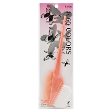 SANBI 幻彩多色專業染髮梳 K-60 WB 橘白, 耐染料不易掉毛, 柔順不滑手, 不易變形, 1支