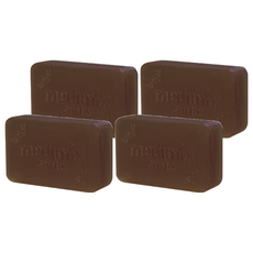 Medimix 綠寶石皇室藥草浴美肌皂 岩蘭草，深層清潔，溫和不刺激，肌膚光滑潔淨, 125g, 4個