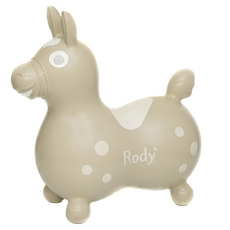 Rody nino nino 跳跳馬騎乘玩具 兒童平衡感訓練 促進感官發展, 拿鐵棕, 1個
