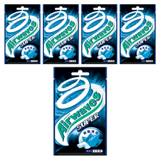 Airwaves Super極酷嗆涼無糖口香糖 薄荷口味, 28g, 5包