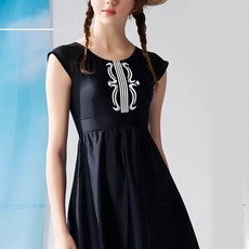 Summer Love 夏之戀 女款連身帶裙泳衣 (附活動式罩杯), L, E23712-074-03