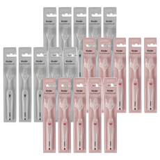 nordico 女童牙刷 16cm, 灰色+粉色, 10支, 2組