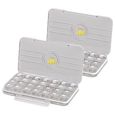 攜帶型藥盒 28格分隔 透明PP材質, 2個