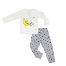 baa baa sheepz 抱抱羊 紫帽子系列居家睡衣 - 95%竹纖維, 5%氨綸, 18~24個月, 月裡繁星