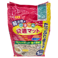 GEX 小動物舒適紙墊料 超快適 低過敏素材紙, 1kg, 1包