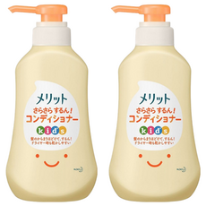 Kao 花王 merit 兒童護髮乳 無矽靈配方 弱酸性 淡淡桃香, 360ml, 2瓶