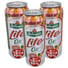 肯納無酒精啤酒風味飲 葡萄柚, 500ml, 3罐