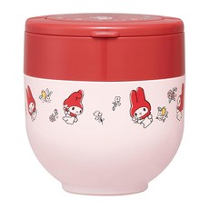 Skater 折疊手柄保溫便當盒食物罐, 美樂蒂, 1個