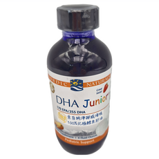 Nordic Naturals 幼兒DHA Junior液體魚肝油, 170 EPA/255 DHA, 119ml, 1個