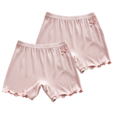 女童款莫代爾蝴蝶結防走光安全褲 柔軟舒適 超透氣 螺紋棉材質