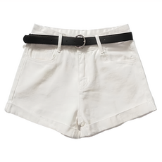 葉子小舖 高腰牛仔短褲 不含腰帶