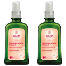 WELEDA 薇蕾德 孕媽咪美腹按摩油, 德國助產士推薦, 淡化細紋 滋潤全身肌膚, 100ml, 2瓶