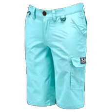 SAME 莎美 防潑水六分短褲, M, 藍色