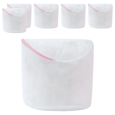 洗衣機專用衣物網袋 精緻製作 看得見的品質 透水網孔 細膩清洗 全面保護 解決煩惱, 細網丸子 白色, 6個