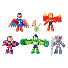 Hasbro 孩之寶 MARVEL 漫威 鋼鐵人與他的裝甲朋友 裝甲復仇者6件組, 混和顏色, 1盒