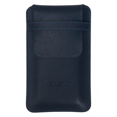CASIO 卡西歐 工程計算機專用皮革收納包, 1個, 海軍藍