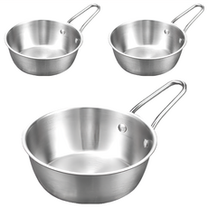 百貨King 正304韓式帶柄多用碗 10cm, 單色, 3個