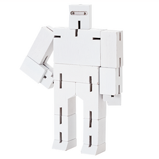 AREAWARE Cubebot 積木變形機器人 (迷你), 白色, 1個