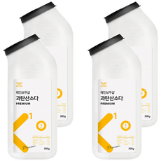 THE LOEL 天然過碳酸鈉清潔粉 用於去除衣物污漬/鞋子漂白 韓國產, 500g, 4瓶