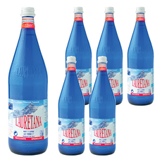 LAURETANA 蘿莉塔娜 冰河氣泡水 玻璃瓶 義大利進口, 1L, 6瓶