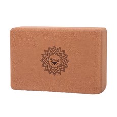 Miracle 墨瑞革 一體成形環保高密度軟木瑜珈磚 80D 木軍褐, 22.5cm*15cm*7.5cm, 22.5 x 15 x 7.5cm, 1個