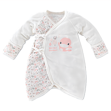 KU.KU Duckbill 酷咕鴨 竹纖有機棉反摺蝴蝶裝, 柔軟親膚 舒適透氣, 6, 粉色仙境, 1入