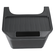 Model Y 後排收納盒, 1:1專車定制, 原車數據開模, 大容量儲物, 全TPE材質, 黑色, 1個