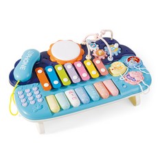 PLAYFUL TOYS 頑玩具 電話敲琴 12PCS GU-YL512, 藍色, 1個