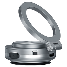 ANTIAN 真空磁吸 360°旋轉 折疊伸縮 儀表板導航支架, 銀色, 1個