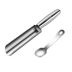 Couselect 304不鏽鋼肉丸製作器附刮鏟, 單聯款, 銀色, 快速製作肉丸, 1個