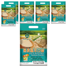 薌園 燕麥糙米豆漿, 多穀多健康, 營養豐富, 富含膳食纖維, 無人工香料色素, 即溶沖泡, 32g, 10包, 6袋