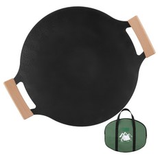 Vilivin 露營用鑄鐵烤盤 含專用收納包, 39cm, 1組
