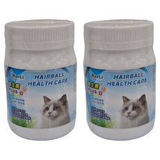 BaeLi 百粒 高纖貓草化毛粉 - HAIRBALL HEALTH CARE, 腸胃健康/化毛, 2罐