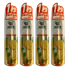 KOBAYASHI 小林製藥 消臭元 清爽檸檬 浴廁芳香噴霧, 280ml, 4瓶, 檸檬