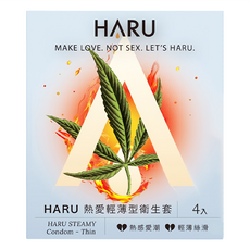 HARU 含春 STEAMY THIN 熱愛輕薄型衛生套 53mm, 4個, 1盒