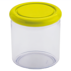 omADA 簡約設計密封抗菌儲存罐 PP/PE-ACRYLIC材質, 綠色, 750ml, 1個