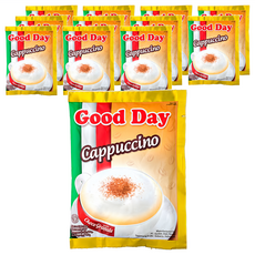 Good Day Cappuccino 三合一咖啡 卡布奇諾風味 附巧克力粉, 25g, 10包, 12袋