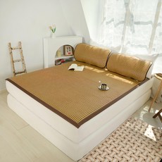 LoveCity 寢城之戀 頂級超涼感3D透氣立體結構底網軟藤涼蓆, 涼感墊, 棕色