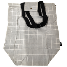 UdiLife 優的生活大師 平帆系 折疊格紋帆布袋, 大(36.5 x 17 x 45cm), 顏色隨機